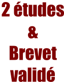 2 études &  Brevetvalidé